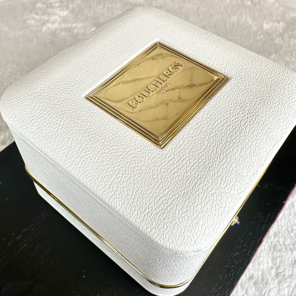 Boucheron leather jewelry case box BEAUTIFUL